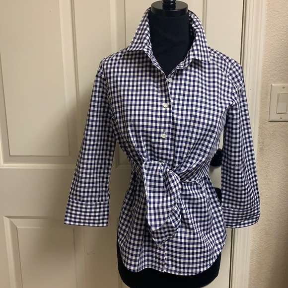 Aluzarra for J.Crew Tops - ALTUZARRA for J.Crew plaid shirt, Size 4